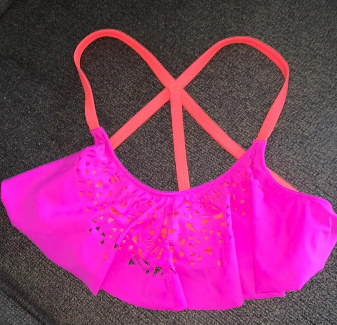 PINK VS  Ruffle bandeau Racerback bikini Top - Image 2