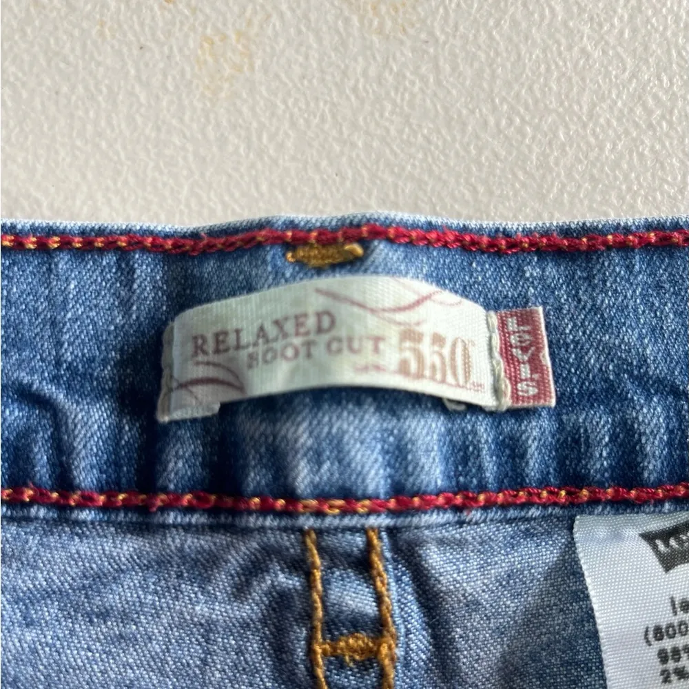 LEVI’S RELAXED RED TAB 550 WOMENS BLUE JEANS BOOT CUT SIZE 14M PRE-OWNED - Image 7