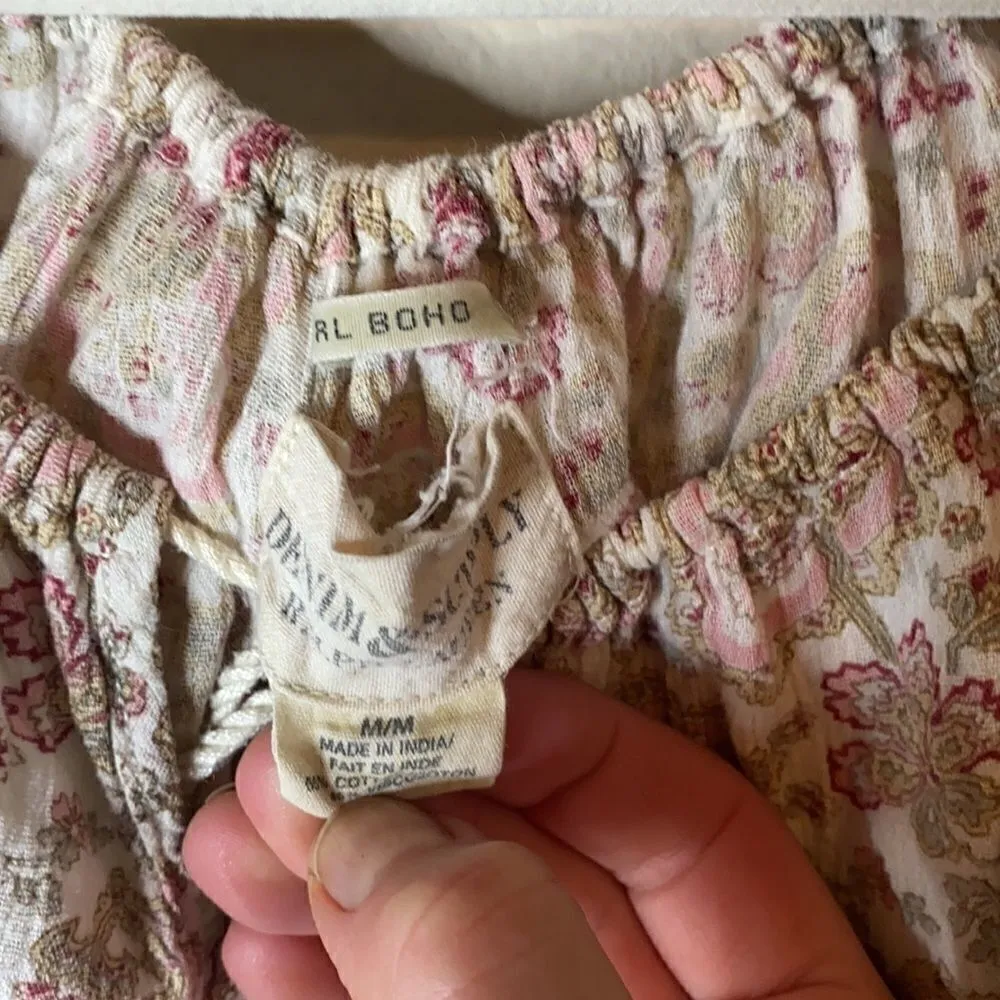 Denim and Supply paisley peasant top Pink Size M - Image 3