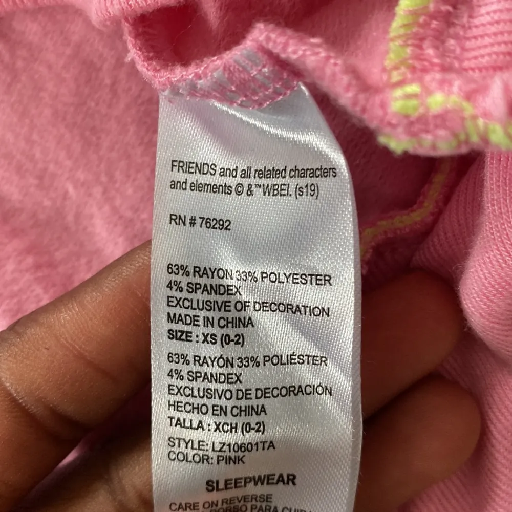 Friends Pink Long Sleeve Top SIZE XS - Image 5