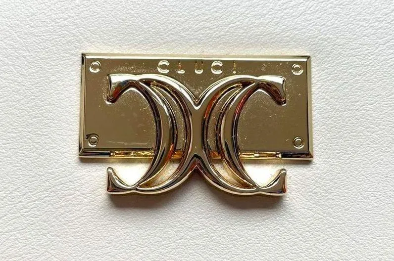 Cluci Vegan Leather White Hobo Shoulder Bag NWOT - Image 3