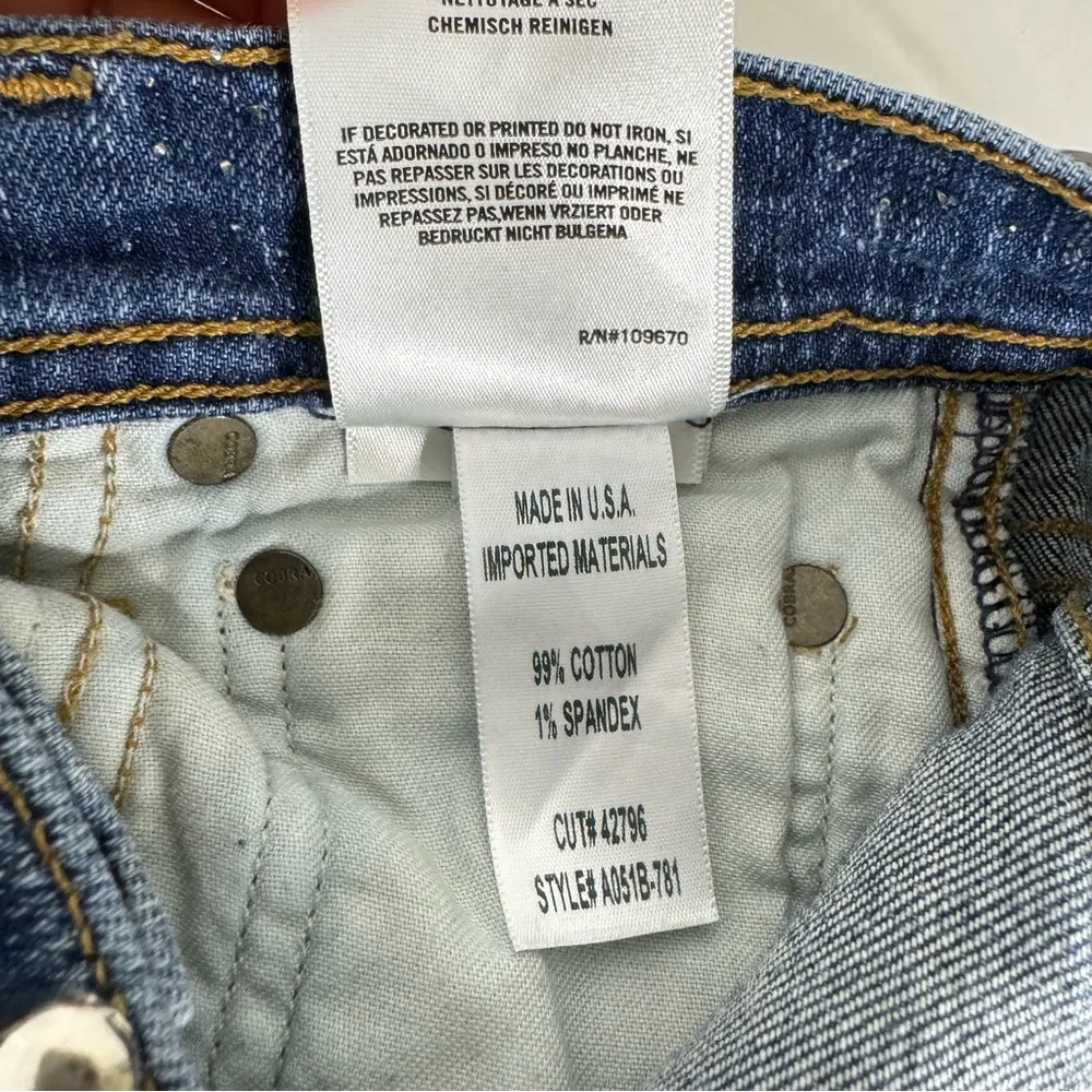 Agolde Roxanne Skinny Silver Toned Studded Jeans - Image 9