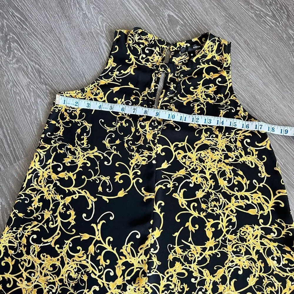 Aqua Womens Small Sleeveless Keyhole Top - Image 4