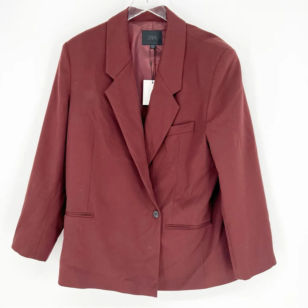 NWT ZARA‎ Oversized Blazer M/L - Image 2