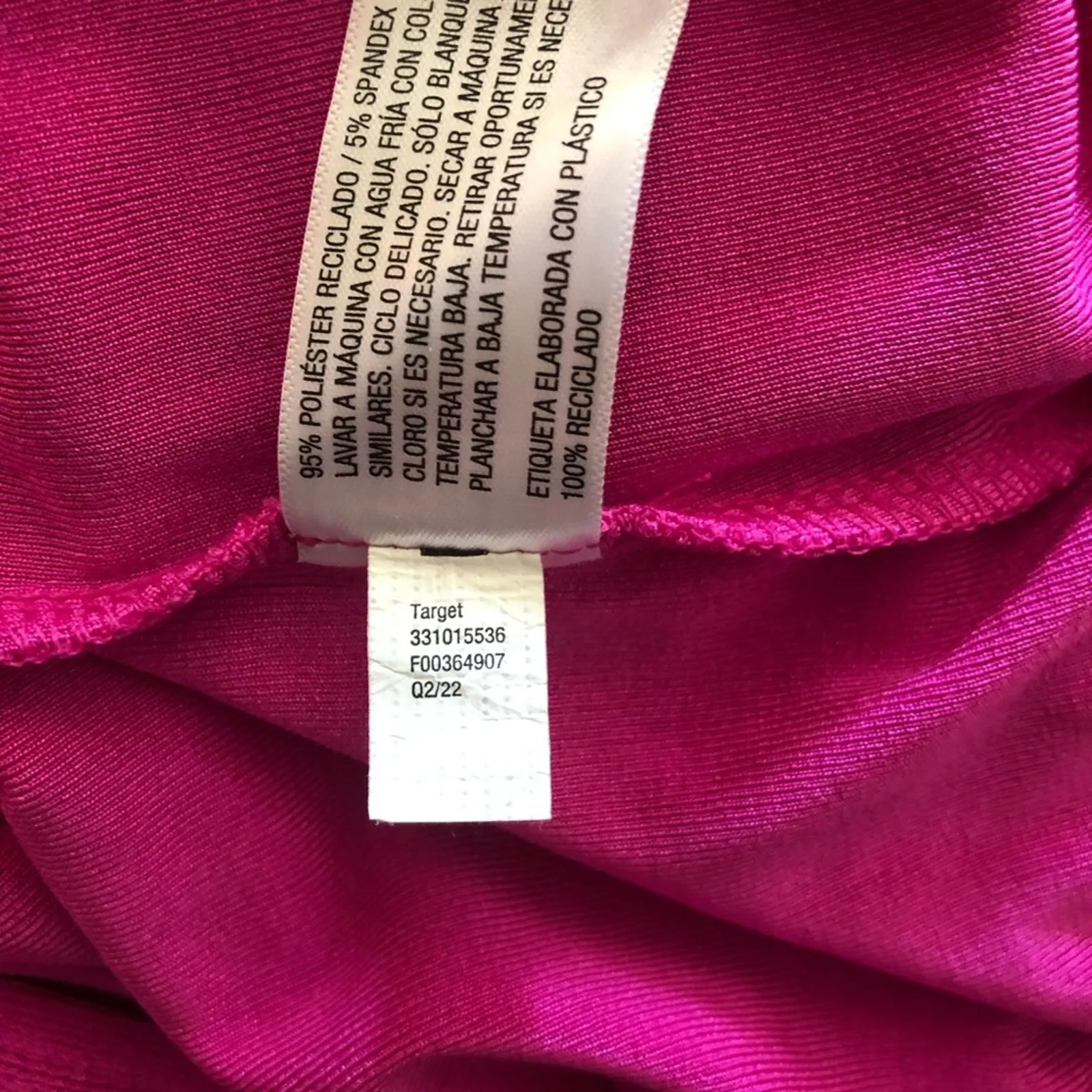 Wild Fable NWT Womens Trendy Cut-Out Sleek Bodysuit Bold Vibrant Pink Sz Medium - Image 8