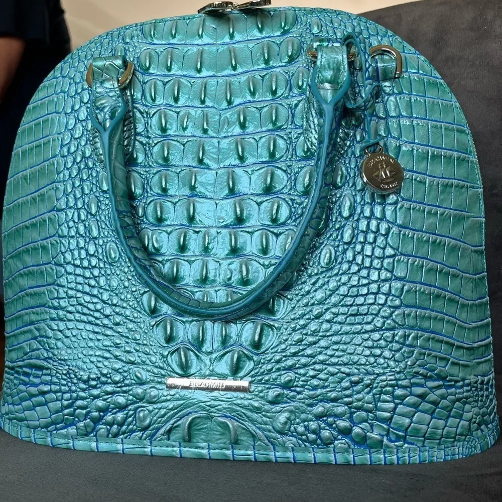 Brahmin Georgina Seafoam Melbourne Satchel Crossbody Bag NWT - Image 2