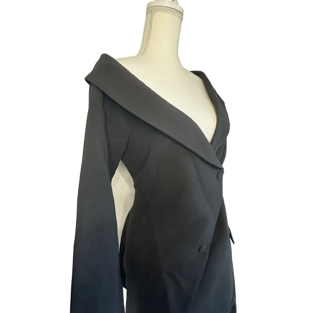 Atoir The Gisele Blazer Dress in Black Large New Womens Jacket Mini Cocktail - Image 5