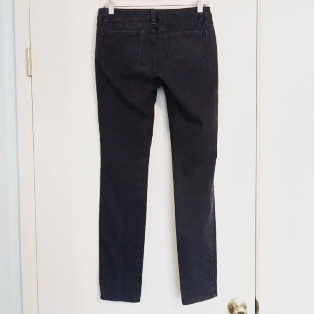 Prana Dark Grey Snakeskin Pattern Skinny Jeans - Image 2