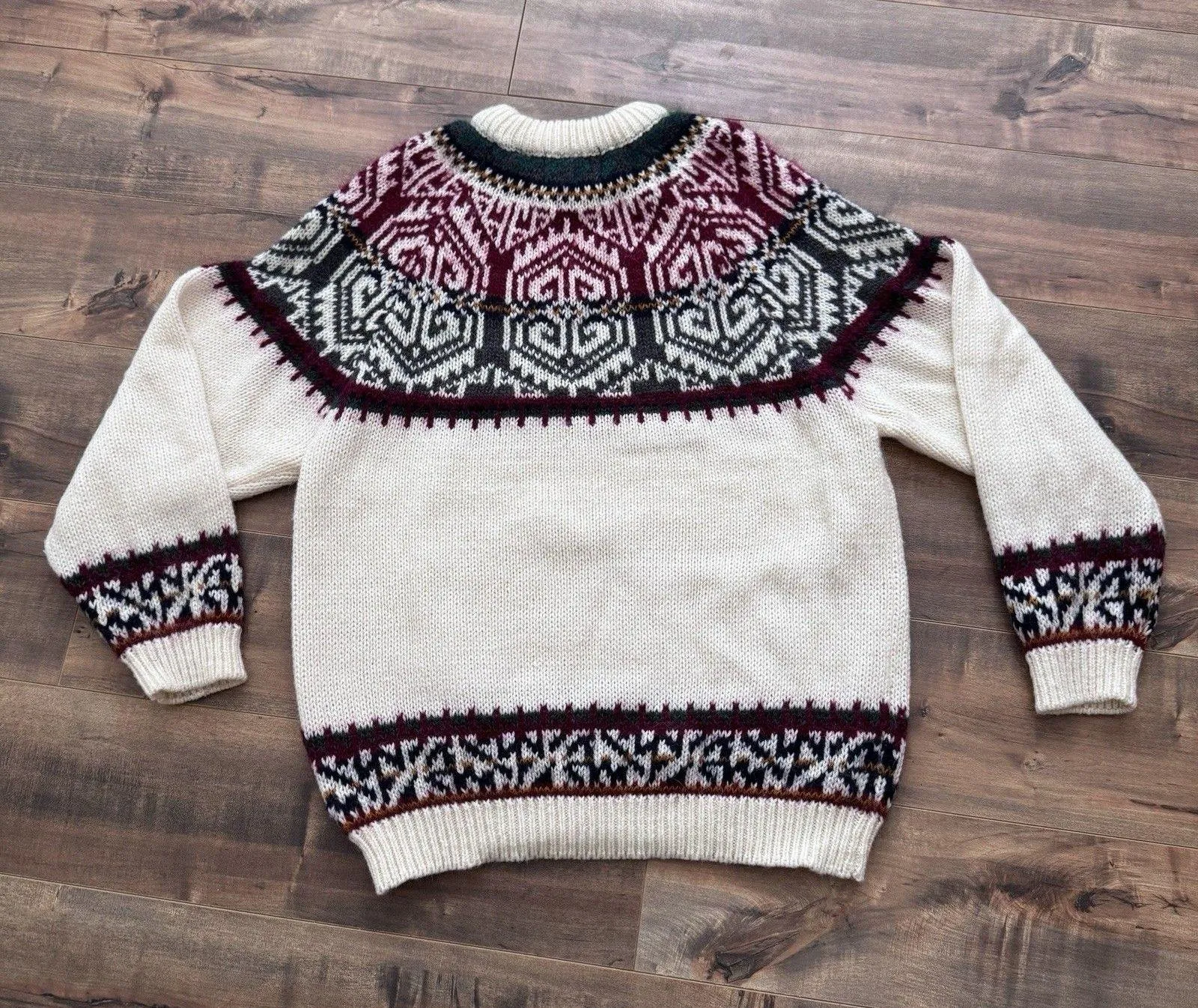 Vintage Georgios Tall Women Knitwear Hand Loomed Sweater Wool Mohair Sz. L - Image 6