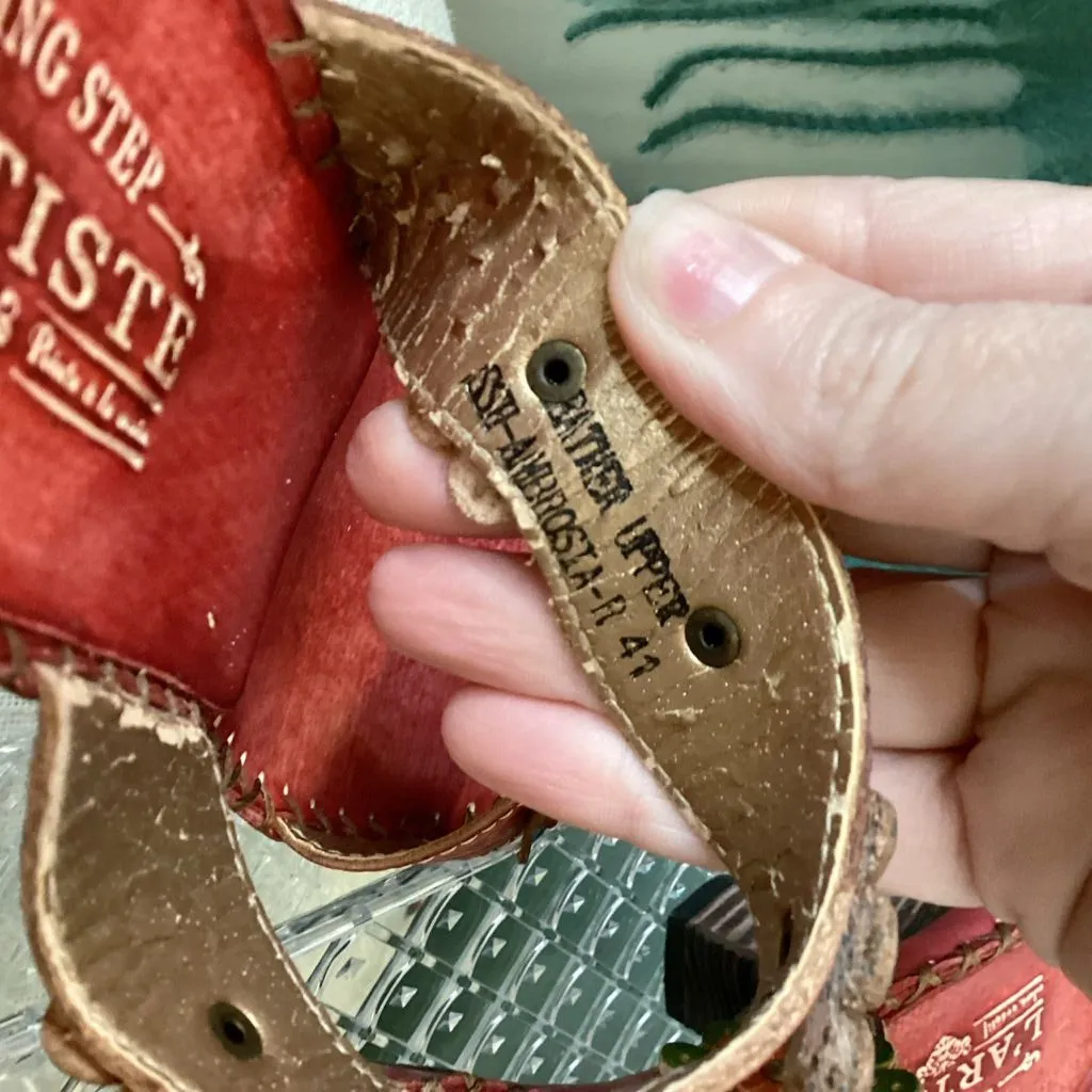 Spring‎ Step L’Artiste Floral Sandals - Red and Multicolor - Image 4