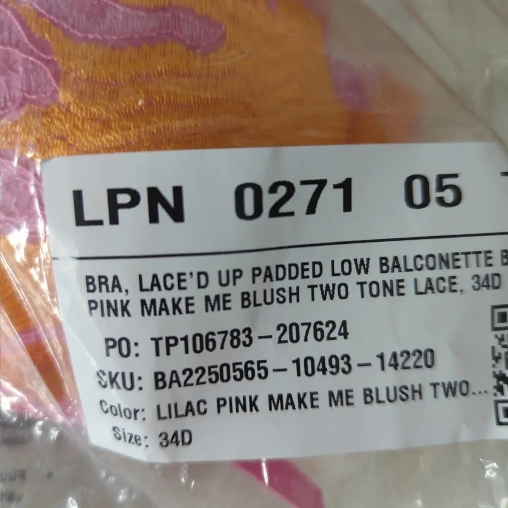 Savage x Fenty Lace'd Up Padded Low Balconette‎ Bra Orange Size undefined - Image 7