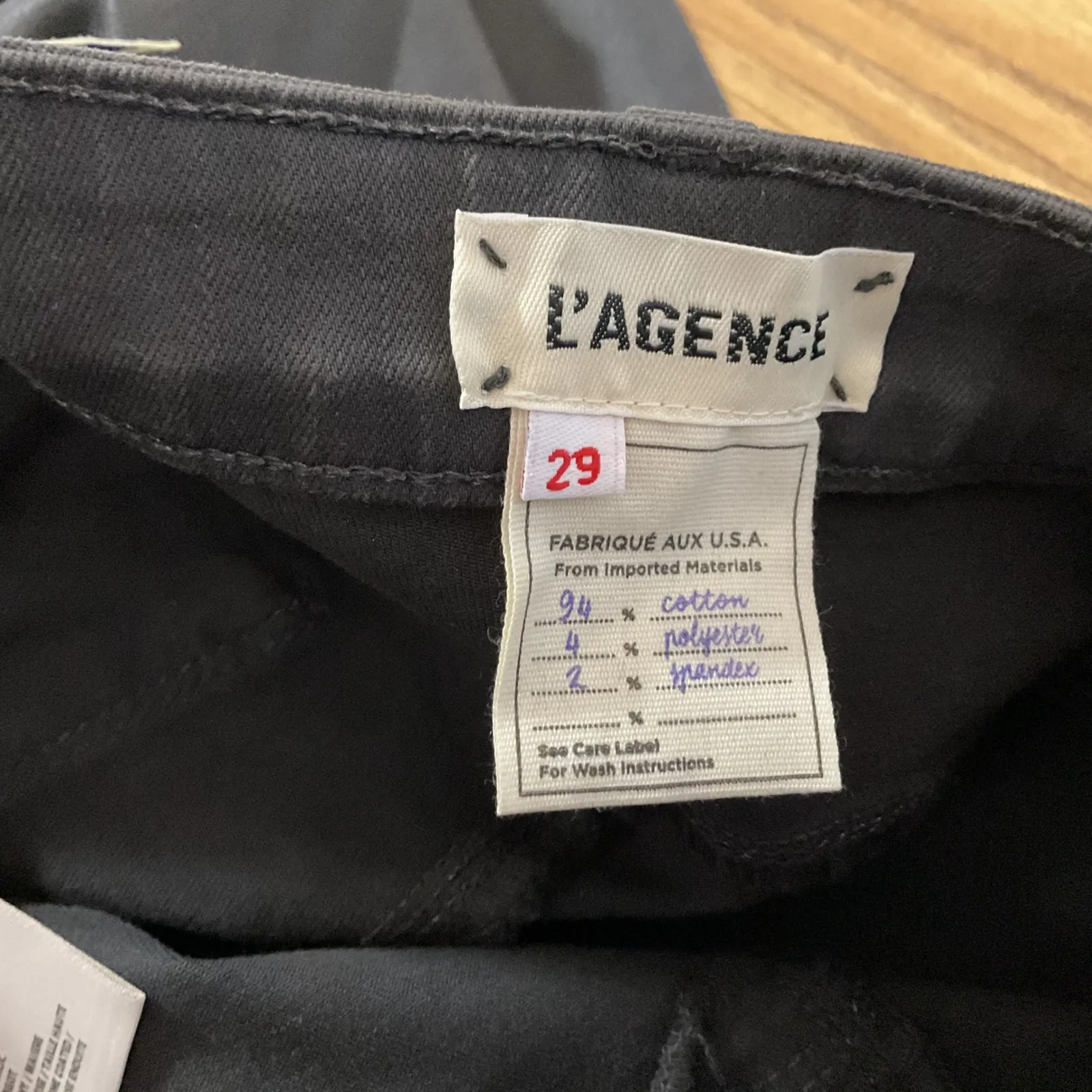 L'AGENCE Margot High Rise Skinny Coated Jeans Pants Womens Size 29 - Image 6