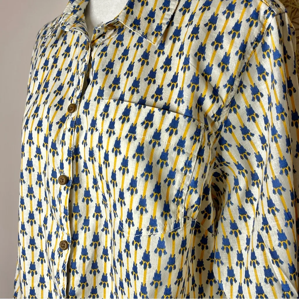 Duluth Trading Artisan Hemp Button Down Tunic Shirt - Image 5