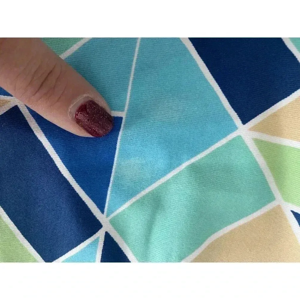 J. McLaughlin | Women's Catalina Cloth Geometric Printed Shirt Dress Size Medium - Image 11