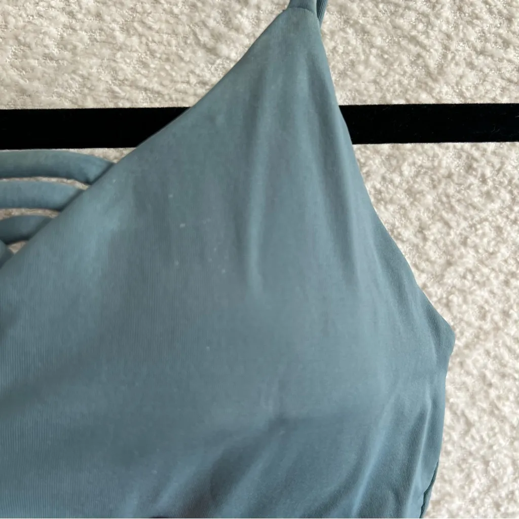 L*Space Women’s‎ Bikini Top Basket Weave Slated Glass Size Large - Image 7