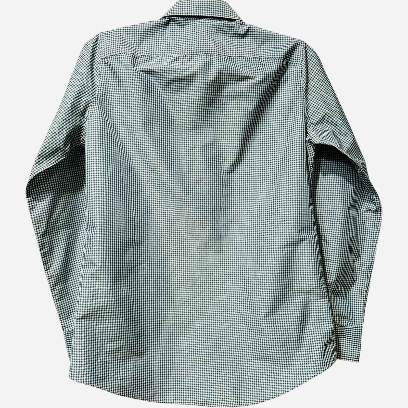 Ann Mashburn Teal Gingham Tomboy Popover Shirt Small Rare Colorway, Classic Prep - Image 2