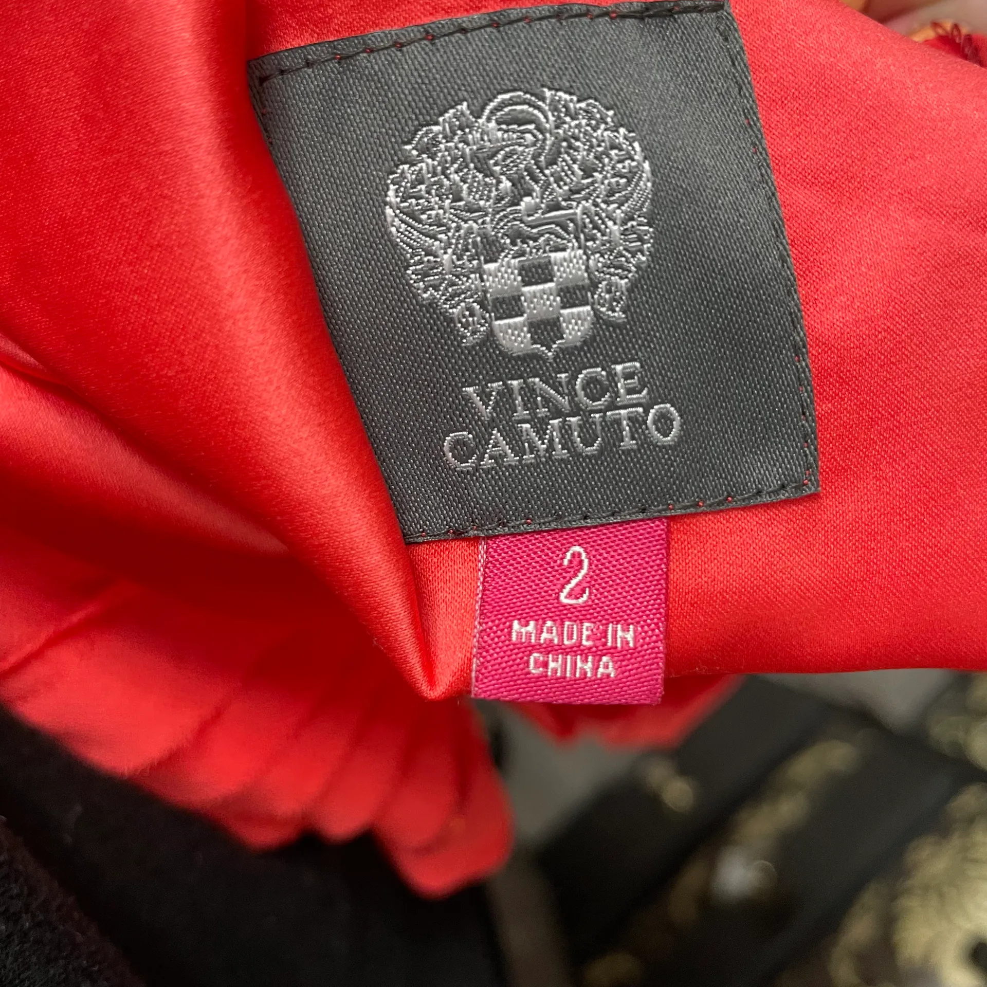 Vince Camuto Hibiscus Sequin Faux Wrap Dress 2 - Image 7