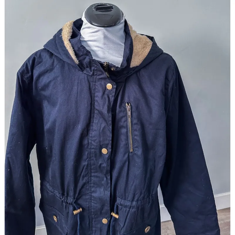 C-Esttoi Navy Fuzzy Lined Jacket - Size 3XL - Image 2