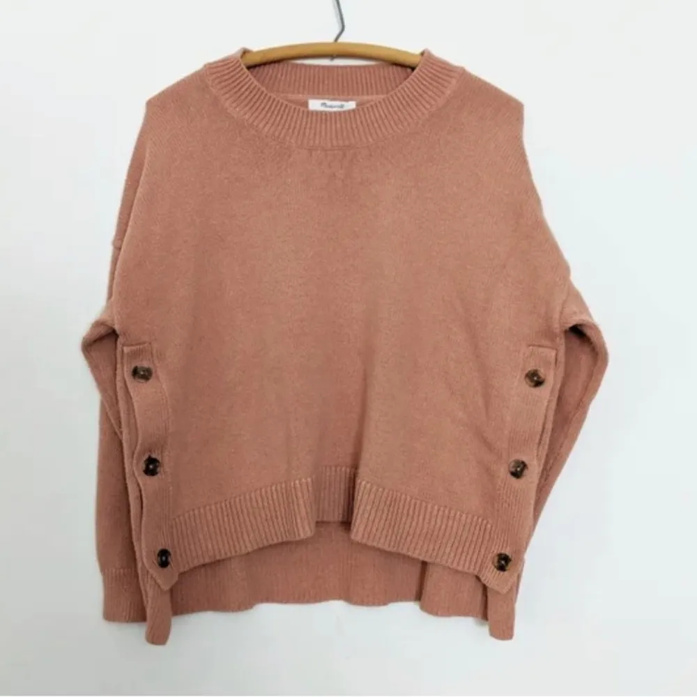 Madewell Brownstone Side-Button Sweater size S - Image 2