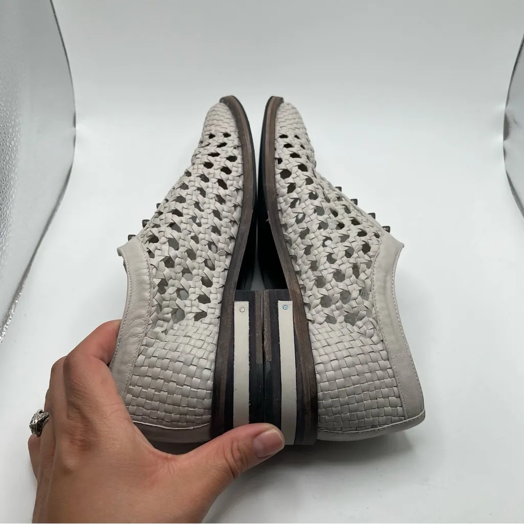 EUC Freda Salvador Wish Oxford Handwoven Loafers Flats size 7.5 boho leather - Image 8