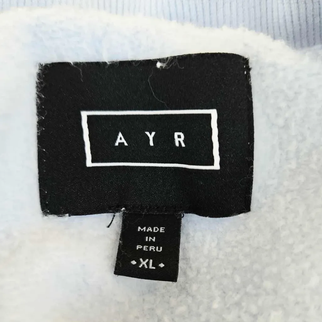 AYR Light Blue The Sweatshirt Crewneck All Year Round size XL - Image 3