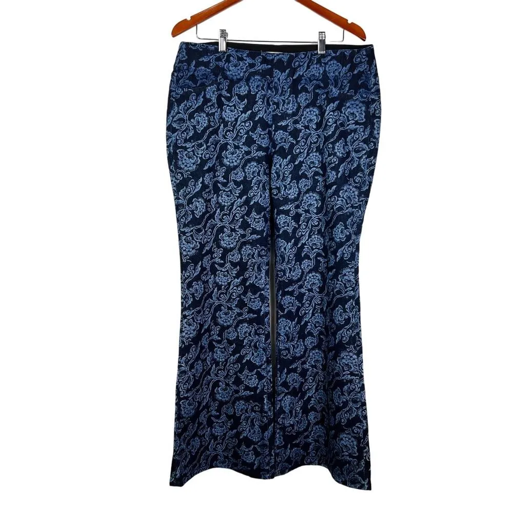 Soft Surroundings The Ultimate Supremely Soft Denim Pull On Flare Jeans Size L - Image 7