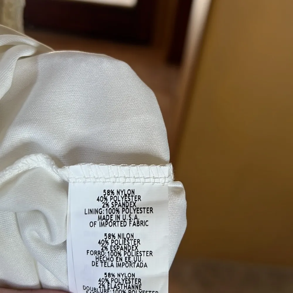 Tiana B Women's Sequin Lace Sheath Dress Cream Size 6P - Image 7