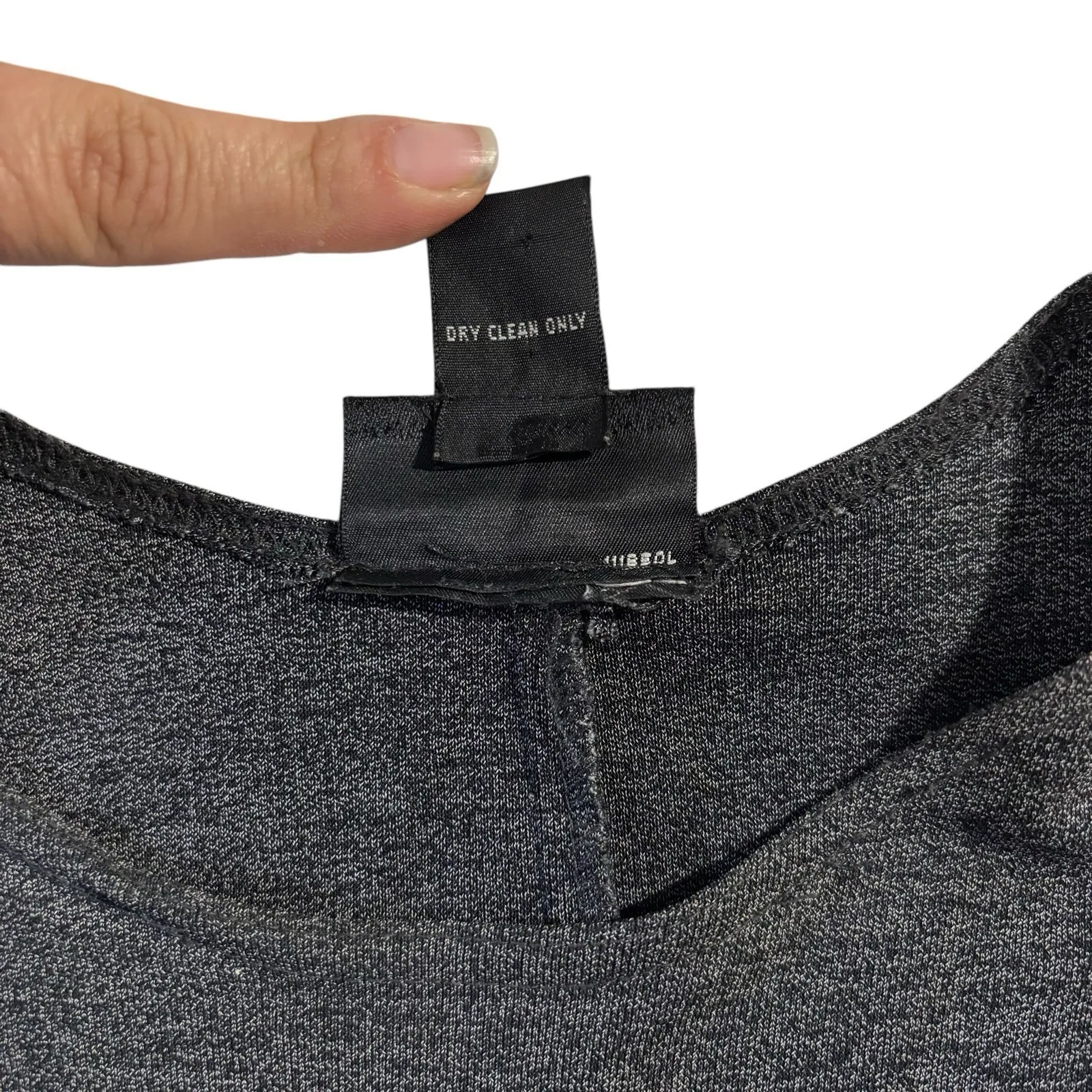 Vintage‎ 111 State Gray Maxi Shift Stretch Dress Sleeveless Women's Size Small - Image 7