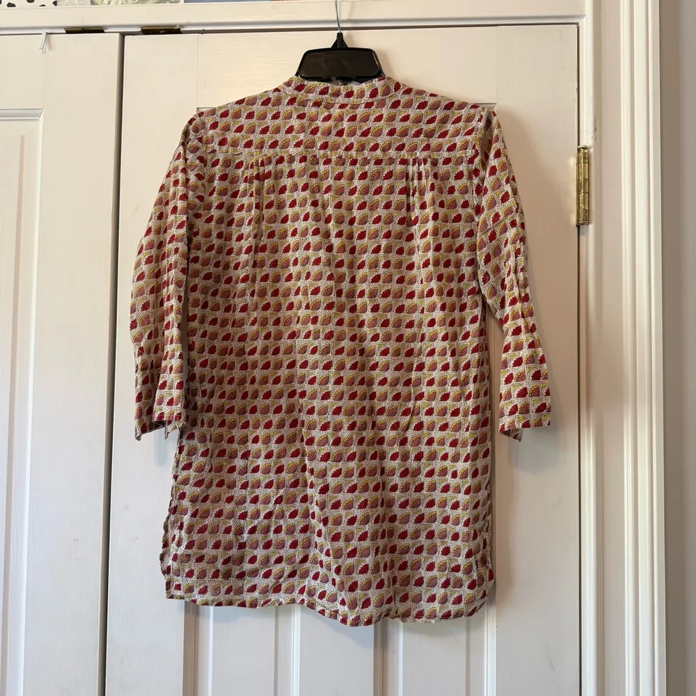 Roller Rabbit  Patterned Cotton Blouse Size XS - Image 2