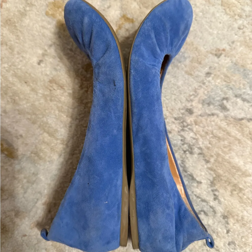 J. Crew Vibrant Blue Women's Suede Flats - Image 9