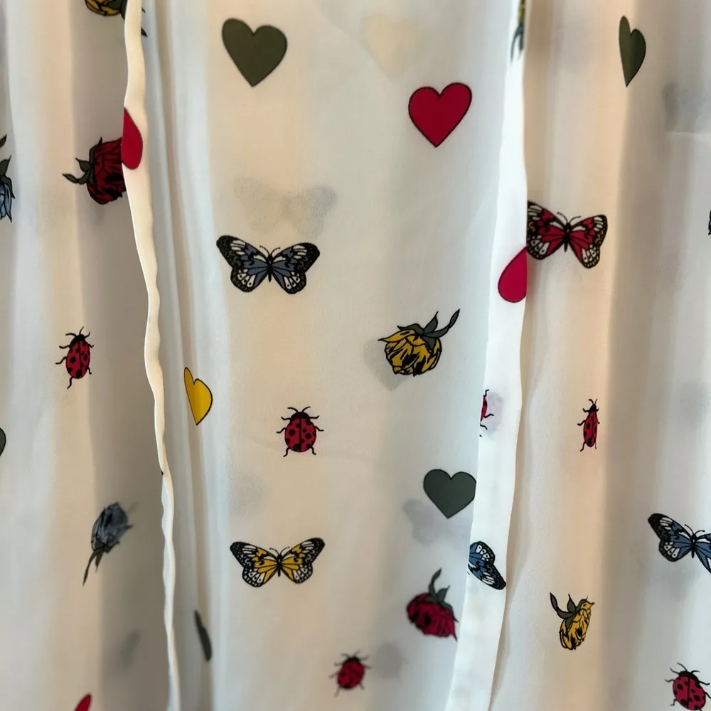 Maison Jules White Blouse with Colorful Print - Image 8