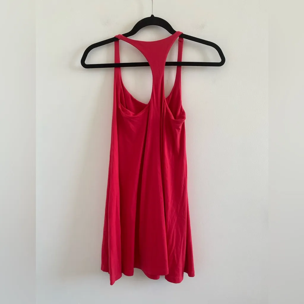 Susana Monaco Red Scoop Neck Racerback Mini Dress With Shelf-Bra Size XS - Image 4