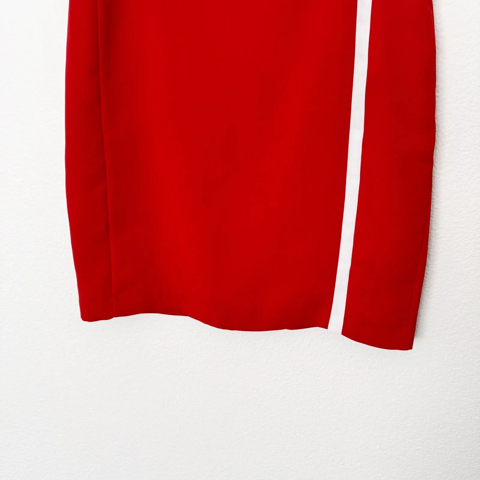 [Banana Republic] Red White Racing Stripe Pencil Skirt Work Career NWT Size 14 - Image 5