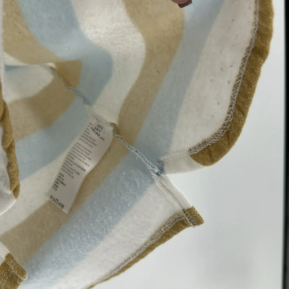 Urban Outfitters Blue, White, Mustard Stripe Sweatshirt balloon sleeve casual - Image 4