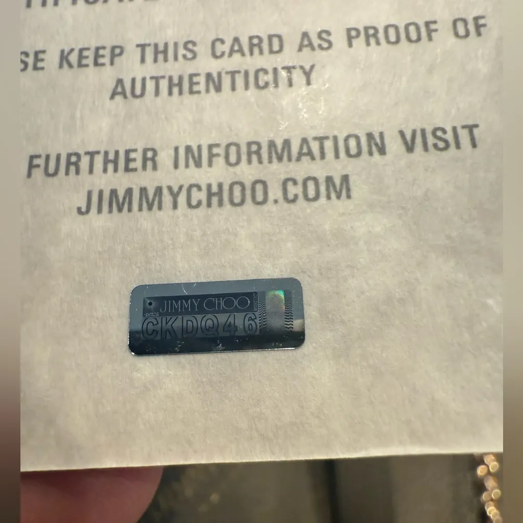 Jimmy Choo Taupe Leather Bria Tote S with Shoulder Strap - Unbranded Chain Strap - Image 14