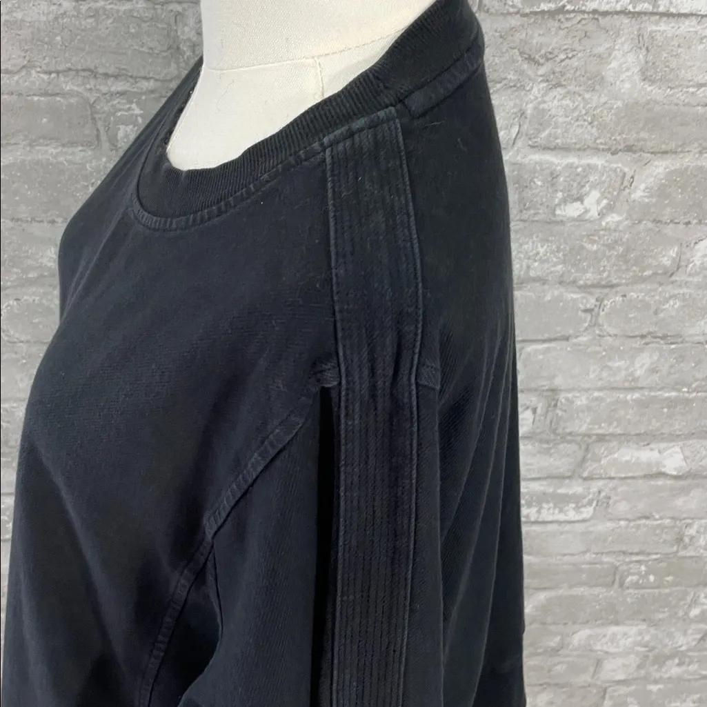 Athleta Farallon Garment Dye Sweatshirt Black - Image 4