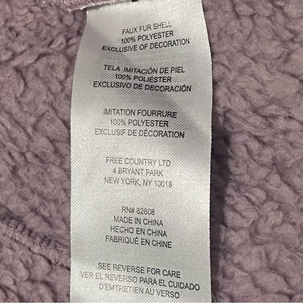 Free Country Plush Vest Dusty Wood Rose Size Large NWT - Image 7