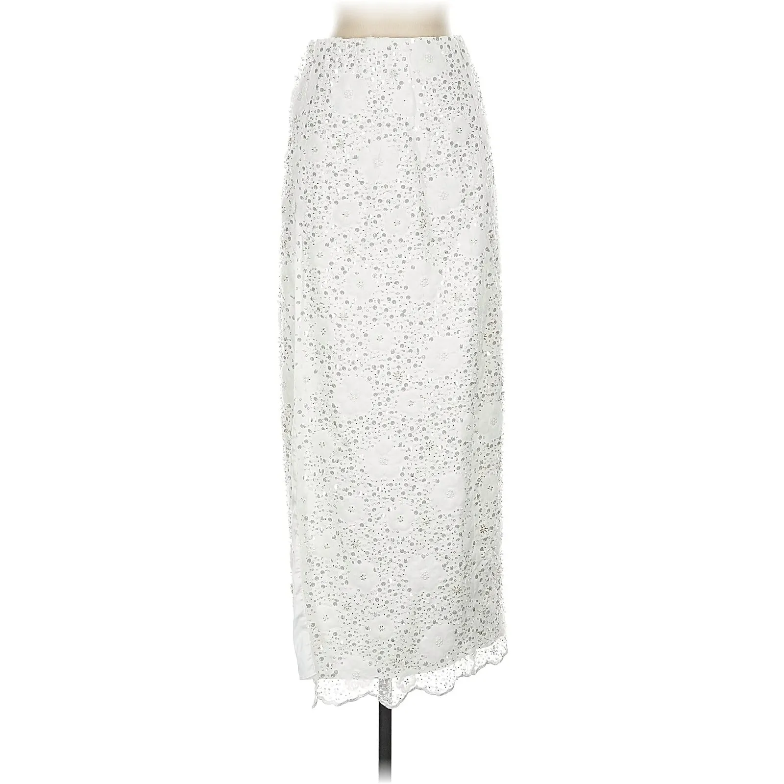 Show Me Your Mumu Love Letter Skirt Embellished Tulle with Floral Sequins XS - Image 6