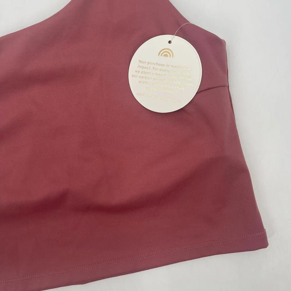 PLAYGROUND ACTIVE Tank Sports Bra Size Small One Shoulder Cali Cropped NWT Gym - Image 8