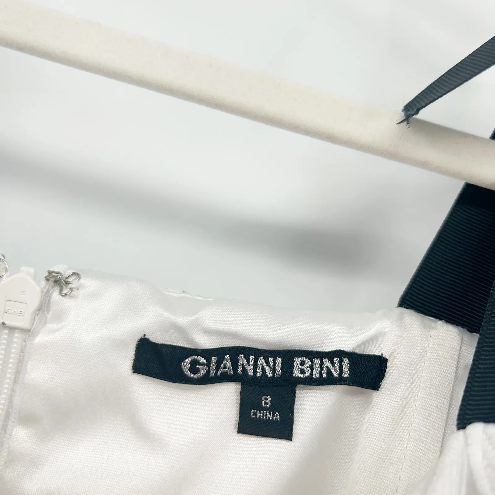 Gianni Bini Womens Organza Floral Lace Peplum Waist Janice Cocktail Dress Size 8 - Image 7