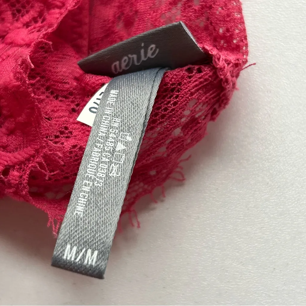Aerie Pink Lace Bralette - Image 6