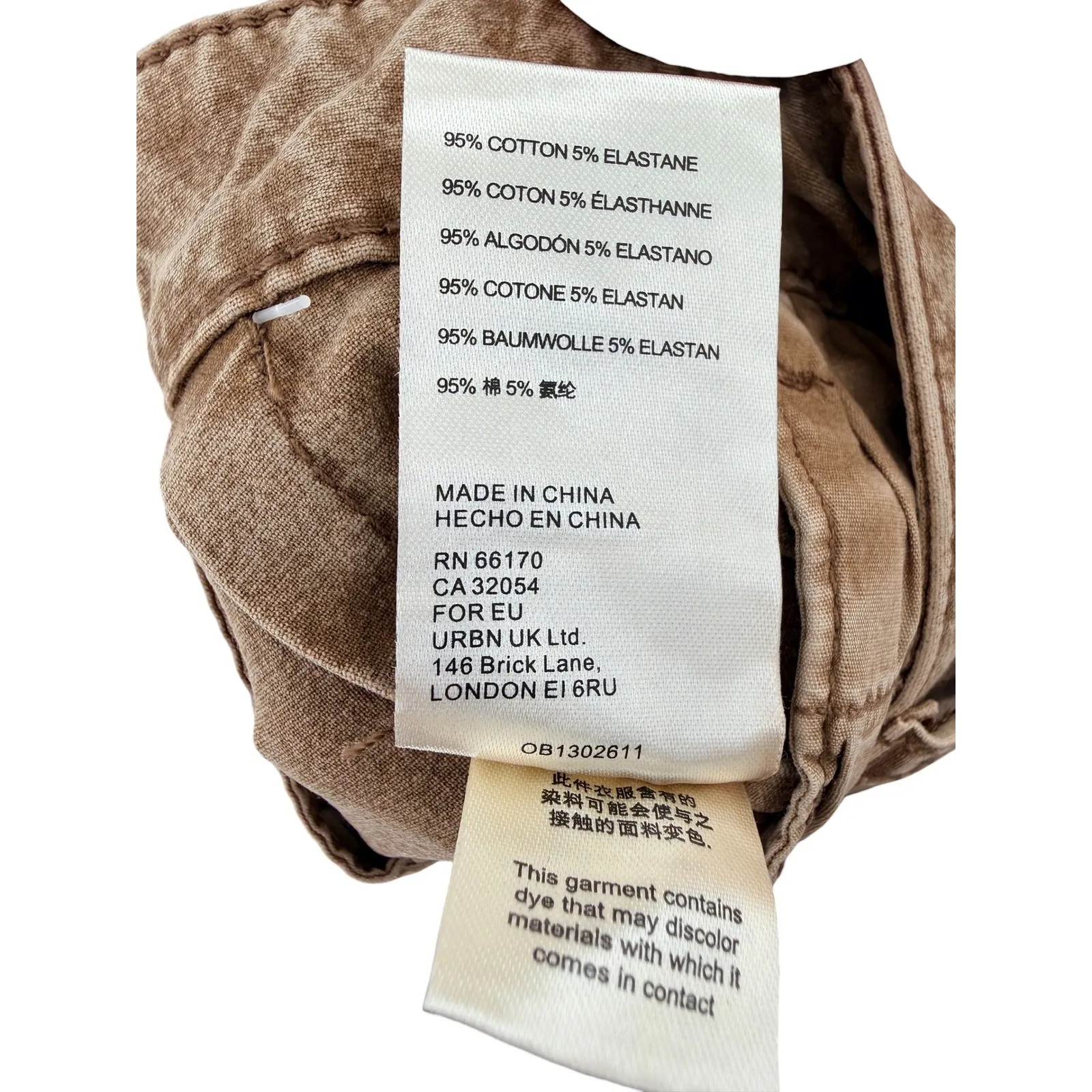 Anthropologie Pilcro James Taupe Tan Fade Wash Cropped Wide-Leg Pants 32 NWT - Image 7