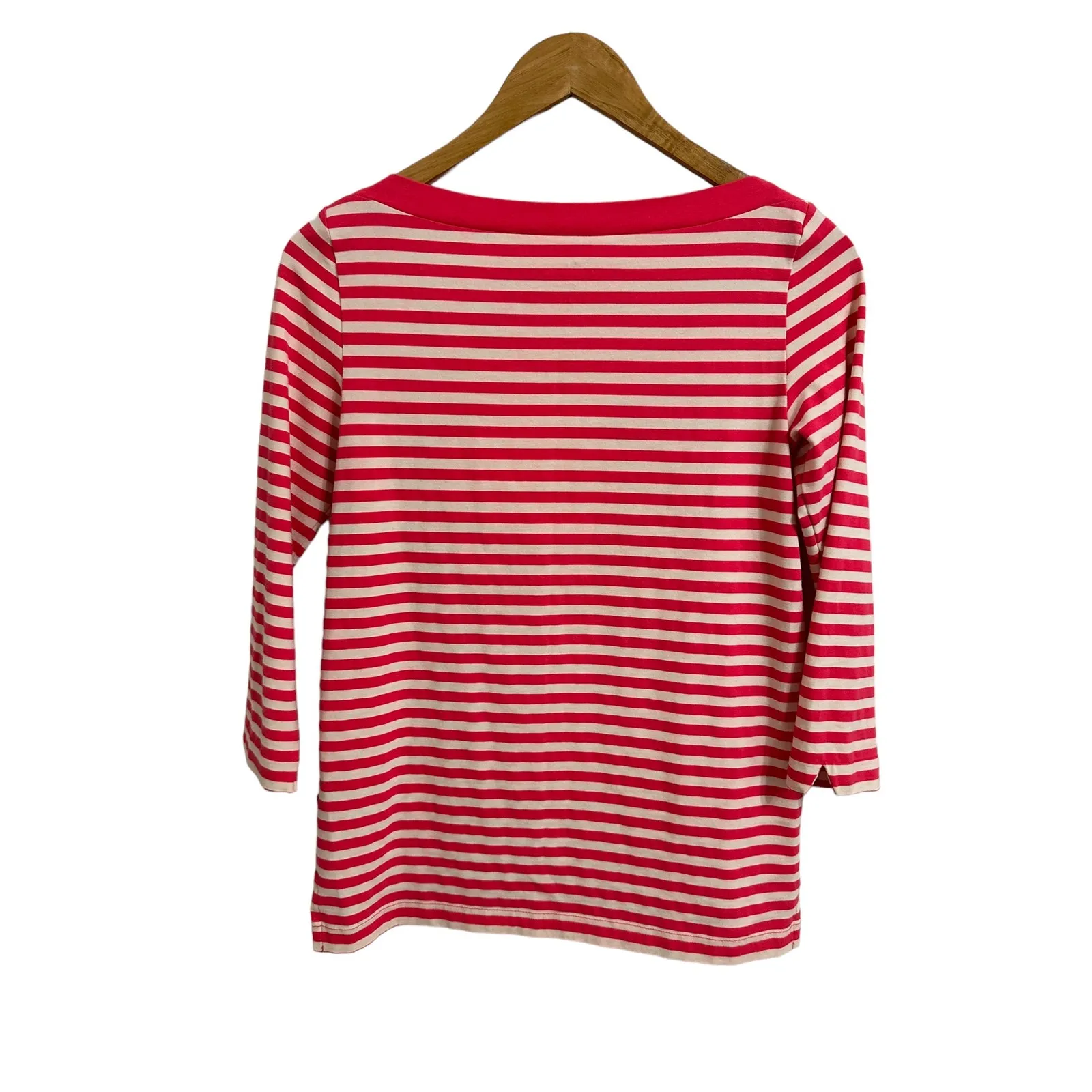 Kate Spade New york‎ Devon striped top pink white size Small - Image 6