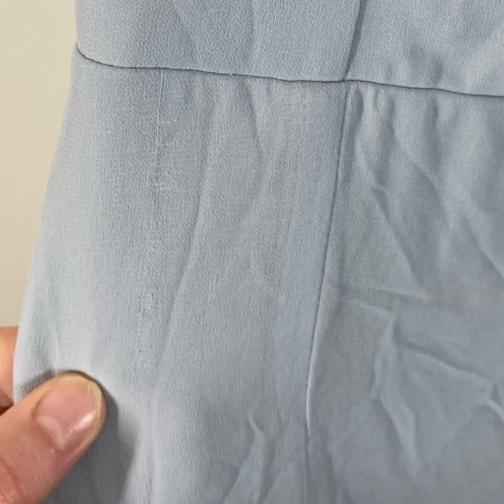 Show Me Your Mumu Claire Midi Dress steel blue chiffon size large bridesmaid - Image 7