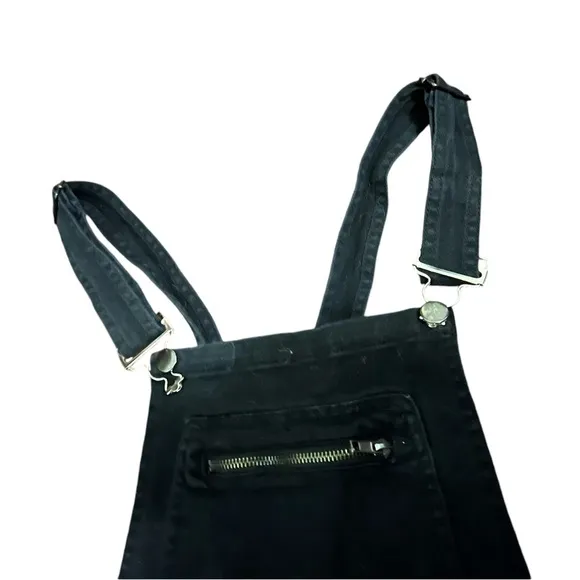 Black forever 21 denim overalls size s - Image 2
