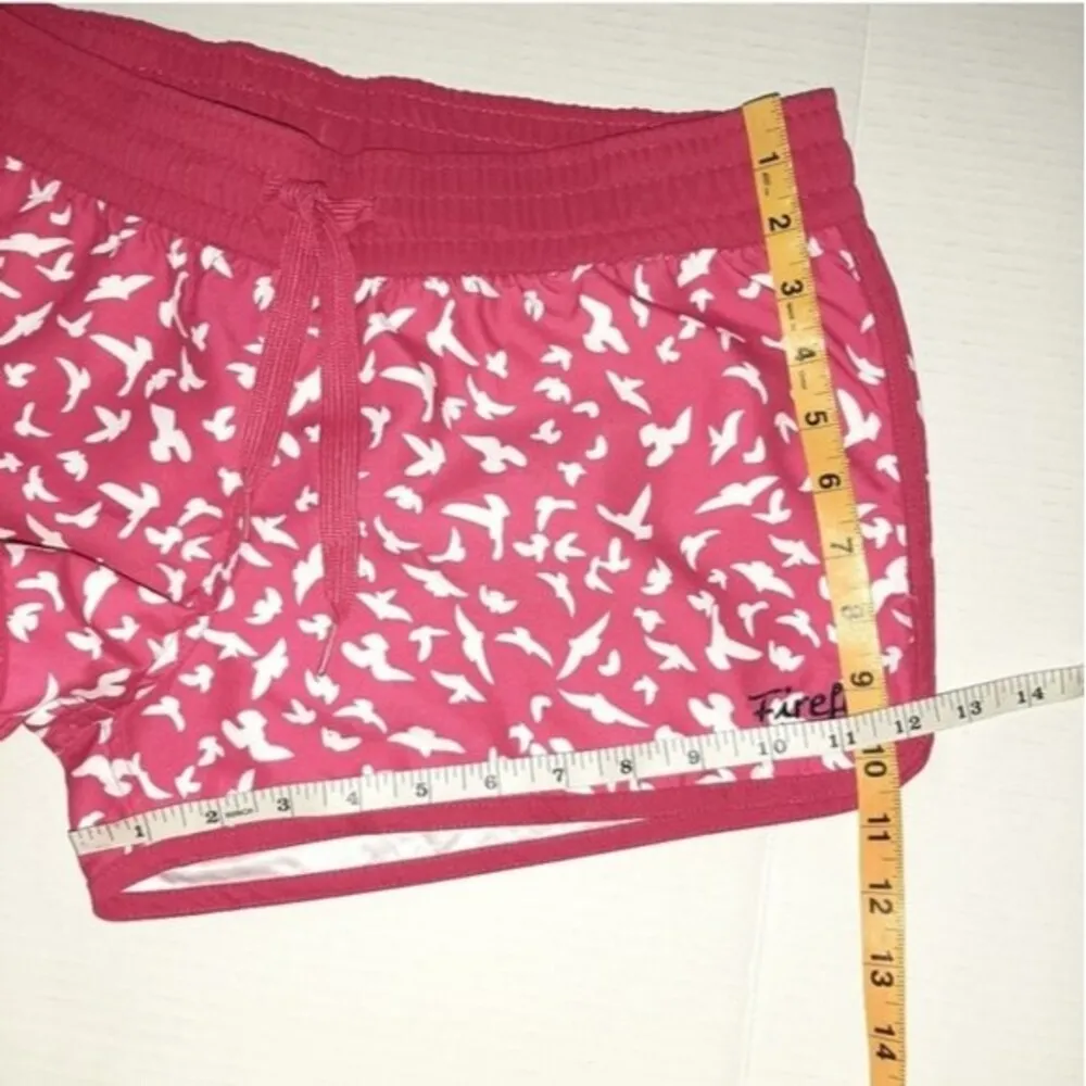 Firefly Swim Shorts Pockets Drawstring Fuchsia & White Seagulls Print Size M Pink Size M - Image 7