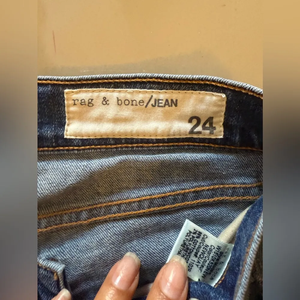 Rag & Bone Ankle Skinny Jeans - size 24 pockets zipper crop jeans - Image 4