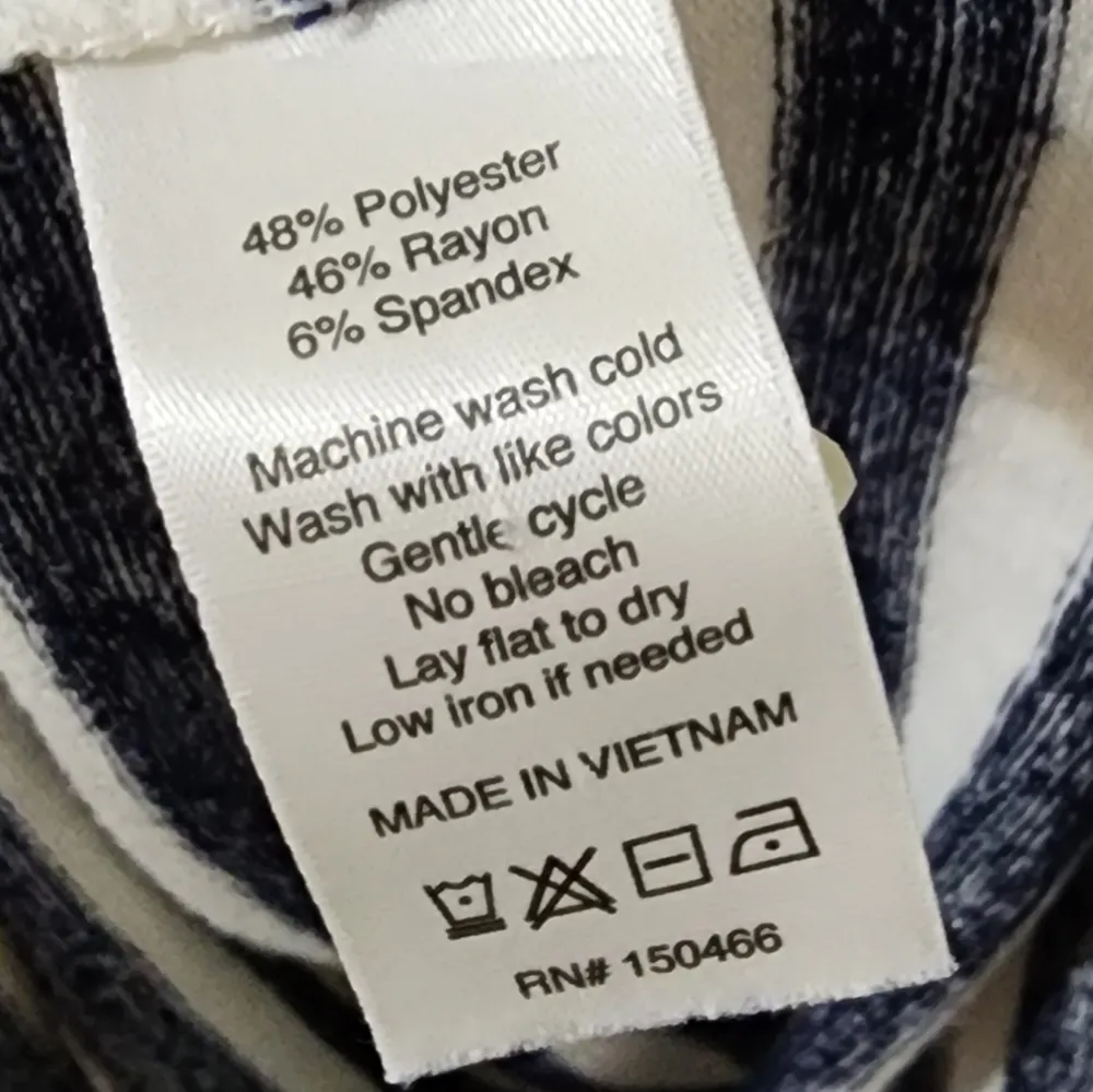 41 Hawthorn Dress Womens Large L Striped V - Image 7