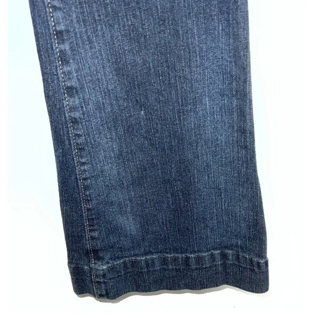 Gap Womens Premium Flare Dark Denim Blue Jeans Size 4 27 R Low Rise Stretch - Image 3