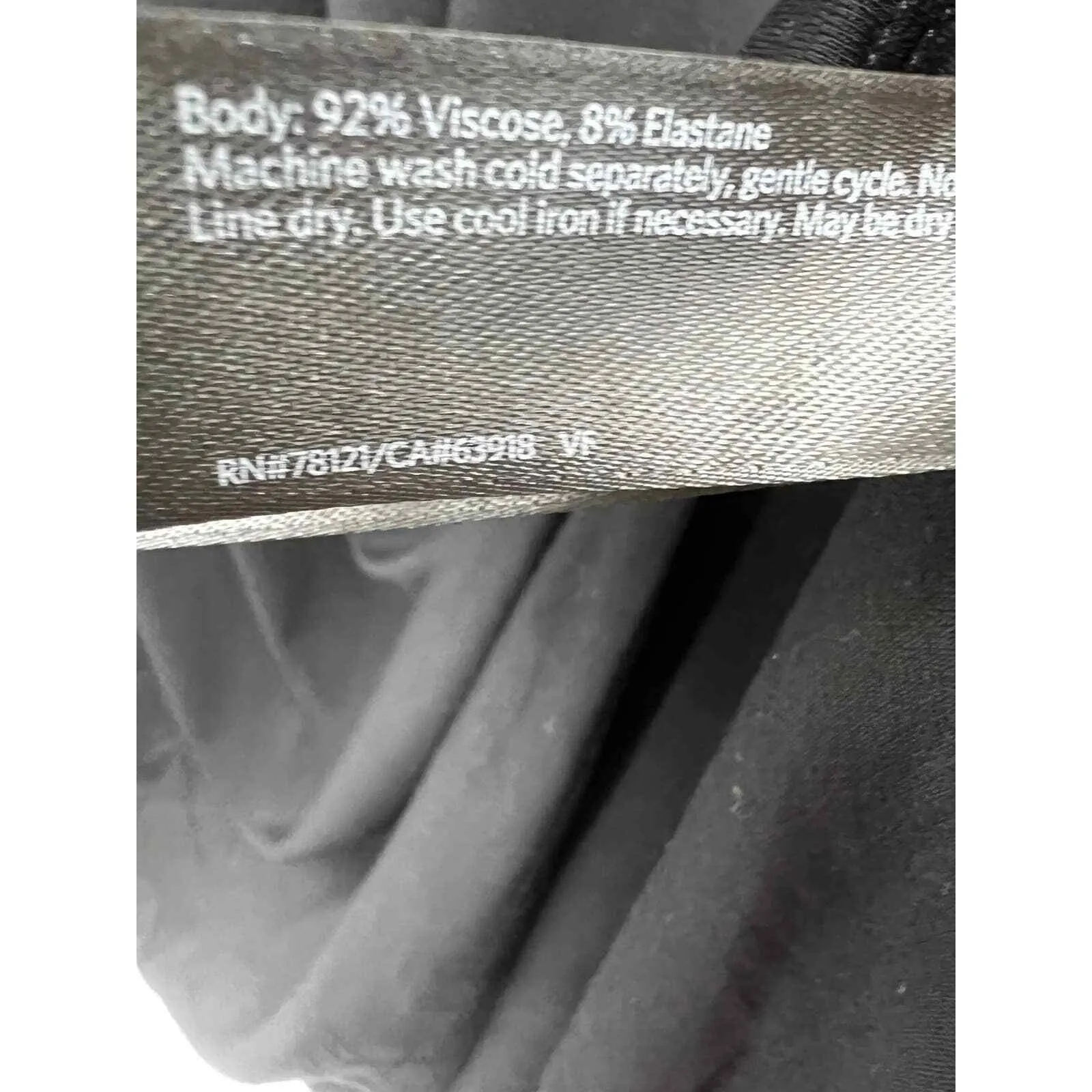 Eileen Fisher‎ Women's Sleeveless Polo Dress Stretch Solid Black Size X-Small - Image 6